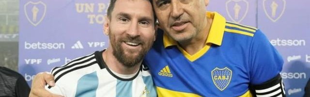 开云体育电脑版-里克尔梅告别赛梅西破门 博卡球迷庆自家球门失守