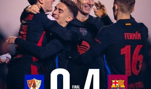 开云体育登录-【国王杯】莱万梅开二度，巴萨客场4比0大胜晋级16强